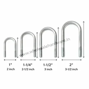 U Bolt – Heavy Duty Mild Steel U Bolt for Pipe & Structural Fixing