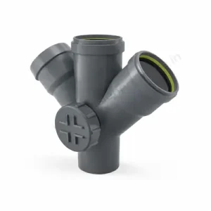 SWR Double Door WYE PVC Drainage Fitting