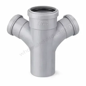 SWR Double T Plain PVC Drainage Fitting | wholesalehardware.in