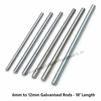 Galvanized Threaded Rods 6mm–12mm