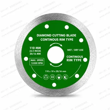Diamond Cutting Blade – 110mm (Continuous Rim Type)